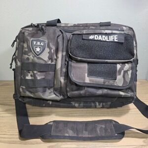 Tactical Baby Gear T.B.G Diaper Bag Camo with Changing Mat & Patch #DADLIFE